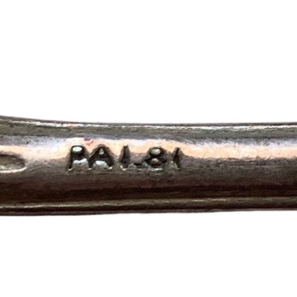 Antique MERMOD JACCARD CO PAI.81 Silver Spoon Silverware Kitchen Serving - Picture 10 of 14